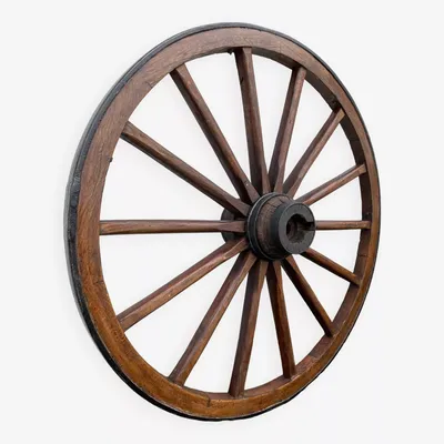 ROUE DE CHARETTE ANTIQUE - 48"