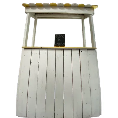 BAR À LIMONADE BOIS - BLANC & JAUNE