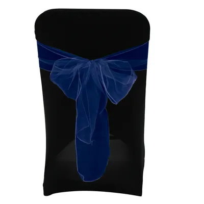 BOUCLE DE CHAISE ORGANZA – BLEU MARIN