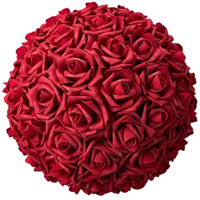 BOULE DE ROSE 8’’ – ROUGE