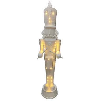 CASSE NOISETTE GÉANT LUMINEUX 6’ – BLANC