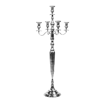 CHANDELIER 5 BRANCHES 72’’ ARGENT