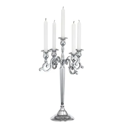 CHANDELIER 5 BRANCHES 21’’ ARGENT