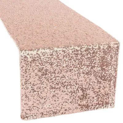 CHEMIN DE TABLE PAILLETTES – ROSE BLUSH