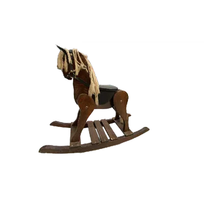 CHEVAL ANTIQUE BERÇANT EN BOIS
