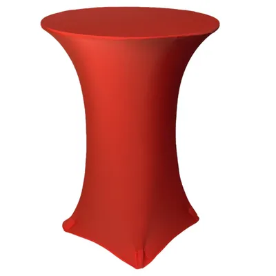 NAPPE SPANDEX POUR TABLE COCKTAIL HAUTE 30’’X42’’ – ROUGE