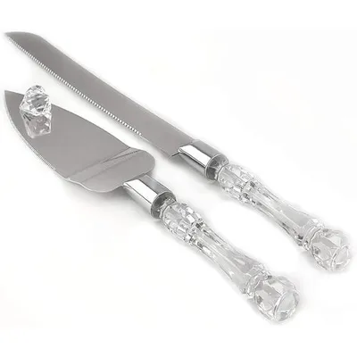 USTENSILE - COUTEAU ET SPATULE POUR SERVICE GÂTEAU MARIAGE
