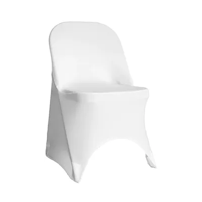 COUVRE-CHAISE CHAISE PLIANTE SPANDEX - BLANC