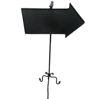 FLÈCHE DIRECTIONNELLE MÉTAL AVEC ARDOISE