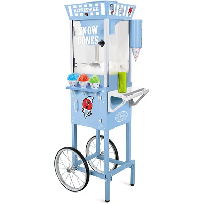MACHINE À CORNET GLACÉ (SNOW CONE)  – AVEC CHARIOT