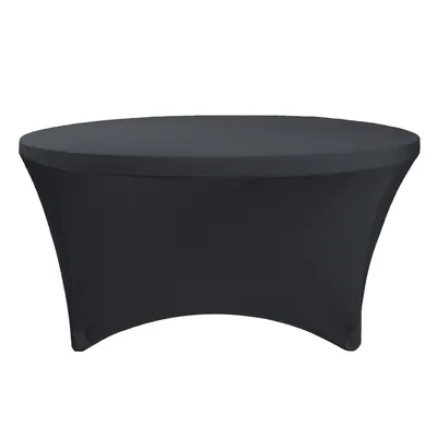 NAPPE SPANDEX RONDE BANQUET 60’’ – NOIRE