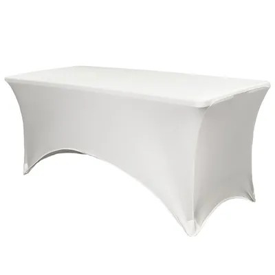 NAPPE SPANDEX RECTANGULAIRE 30’’X72’’ - BLANCHE
