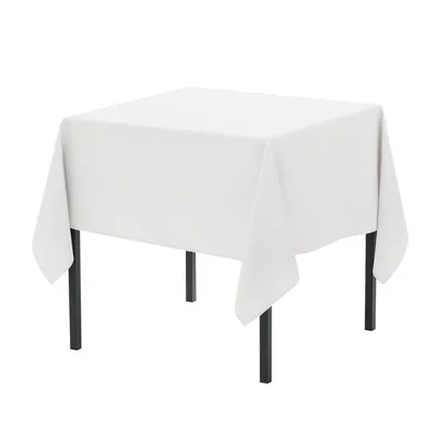 NAPPE CARRÉE POLYESTER 54’’ X 54’’ – BLANCHE