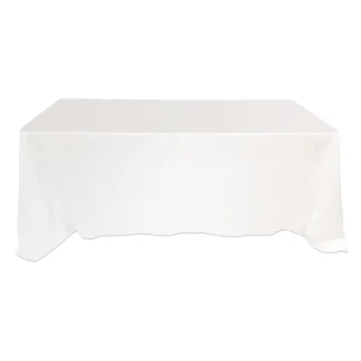 NAPPE RECTANGULAIRE POLYESTER 90 X 132’’ - BLANCHE