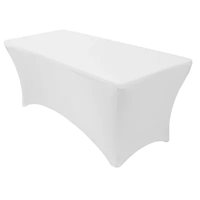 NAPPE SPANDEX  RECTANGULAIRE 30’’X96’’ – BLANCHE