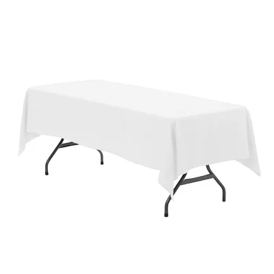 NAPPE RECTANGULAIRE POLYESTER 60 X 102’’ - BLANCHE