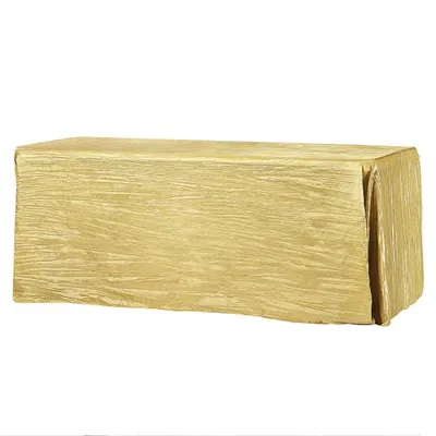 NAPPE RECTANGULAIRE TAFFETAS FROISSÉE 90 X 156’’ – OR