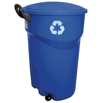 BAC À RECYCLAGE  SUR ROUE 121 LITRES – BLEU