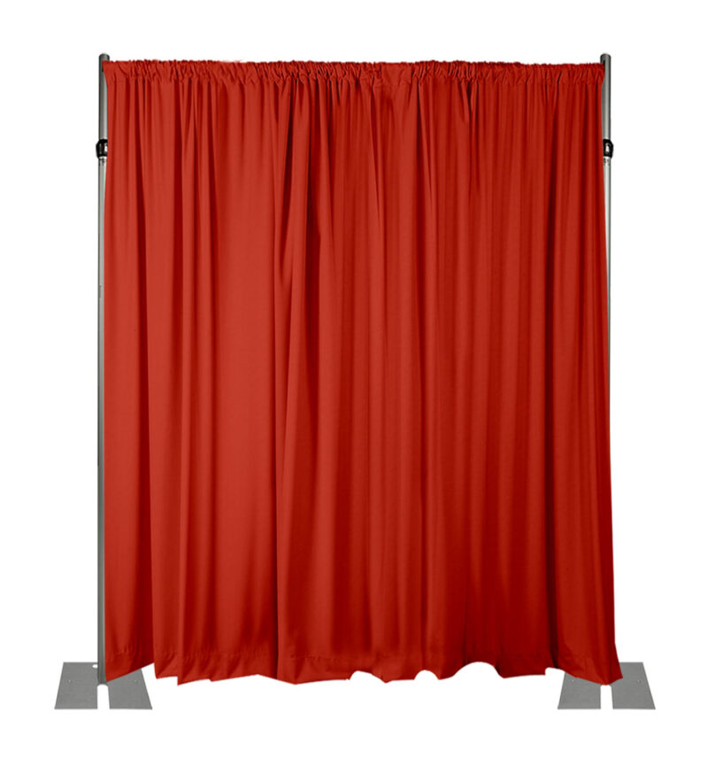 RIDEAU OPAQUE EN SPANDEX – ROUGE – Image 3