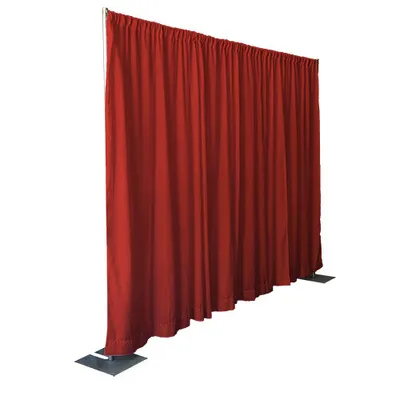 RIDEAU OPAQUE EN SPANDEX – ROUGE