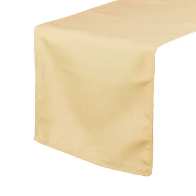 CHEMIN DE TABLE POLYESTER – CHAMPAGNE