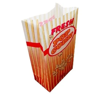 POPCORN-  SACS VIDES DE 1,5OZ POUR MAÏS SOUFFLÉ – 100 UN