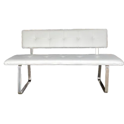 BANC EN CUIR AVEC DOSSIER