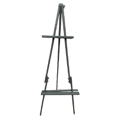 CHEVALET EN BOIS ARGENT GRIS