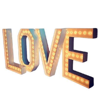 MARQUEE ‘’LOVE’’ LUMINEUX BLANC GÉANT - 42"