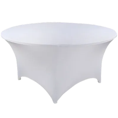 NAPPE SPANDEX RONDE BANQUET 60’’ – BLANCHE