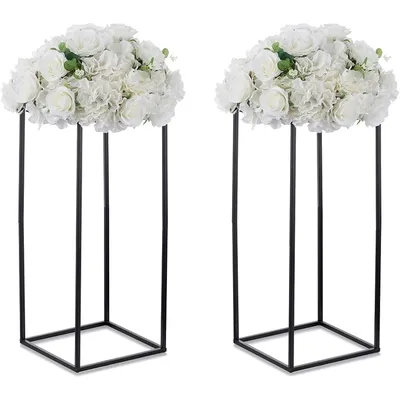 SUPPORT FLORAL MÉTAL NOIR