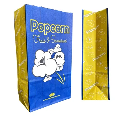 POPCORN- SACS VIDES DE 1,5OZ POUR MAÏS SOUFFLÉ – 100 UN
