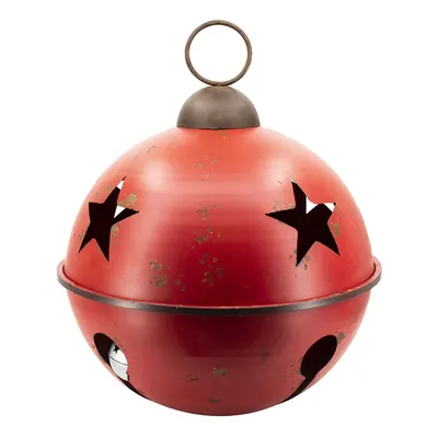 GRELOT MÉTALLIQUE GÉANT ROUGE - 25’’