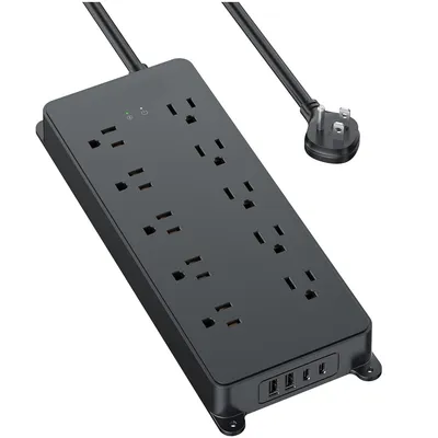 BARRE D'ALIMENTATION 10 PRISES -2 USB