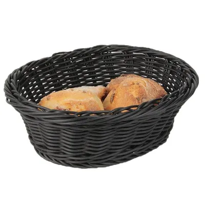 CORBEILLE À PAIN OVALE – NOIR