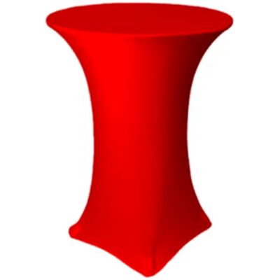 NAPPE SPANDEX POUR TABLE COCKTAIL HAUTE 30’’X42’’ – ROUGE VIF