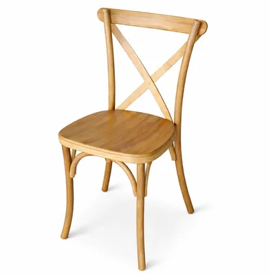 CHAISE DOS CROISÉ BOIS (Crossback)